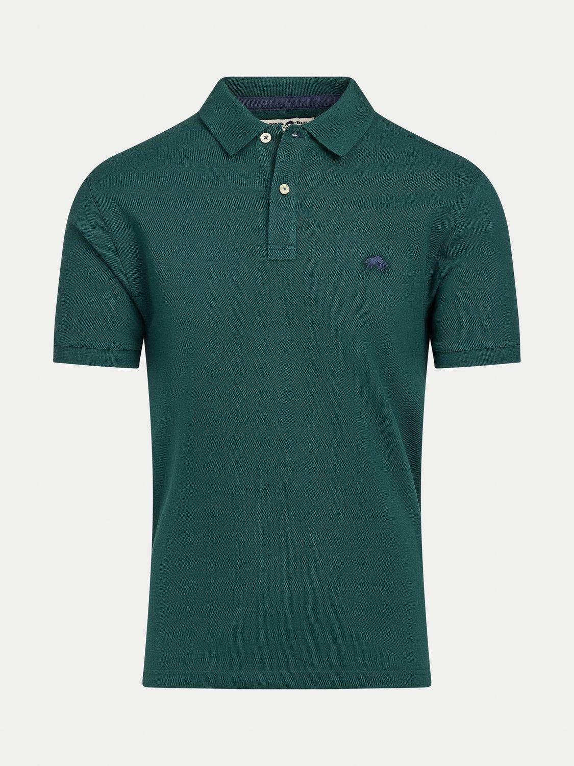 Product image 2 of 7, which shows Raging Bull Cotton Classic Short Sleeve Polo Top, Forest, S