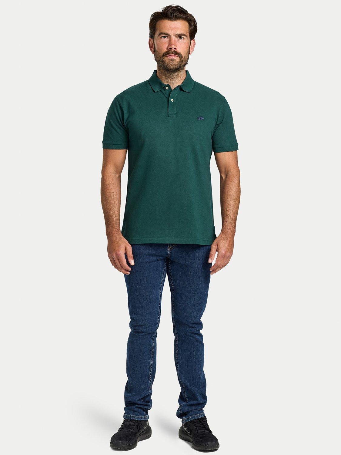 Product image 6 of 7, which shows Raging Bull Cotton Classic Short Sleeve Polo Top, Forest, S