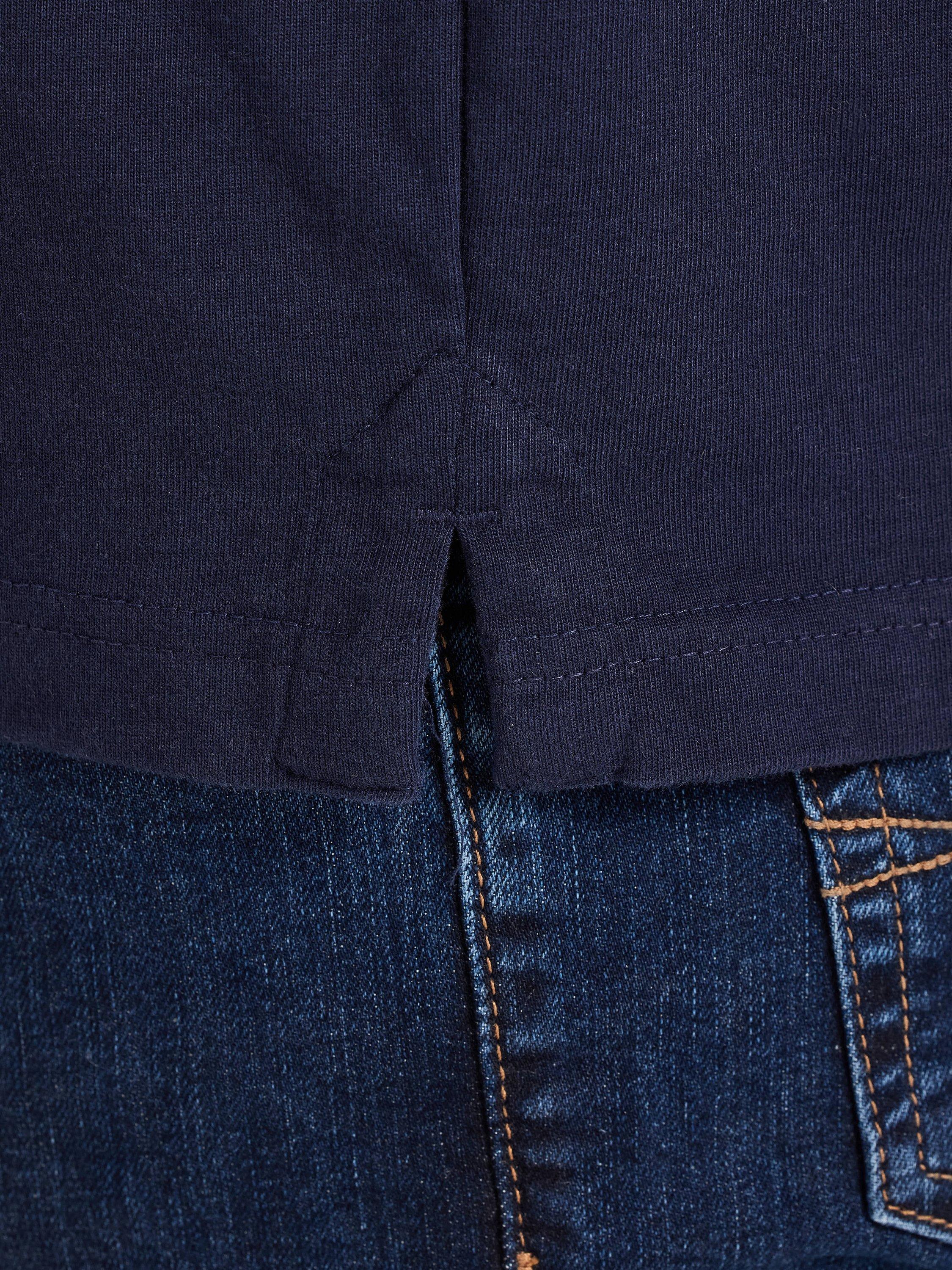 Product image 7 of 9, which shows Raging Bull Striped Rugby Shirt, Navy, S