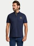 Raging Bull Cotton Regular Fit Rugby Club Polo Shirt, Navy