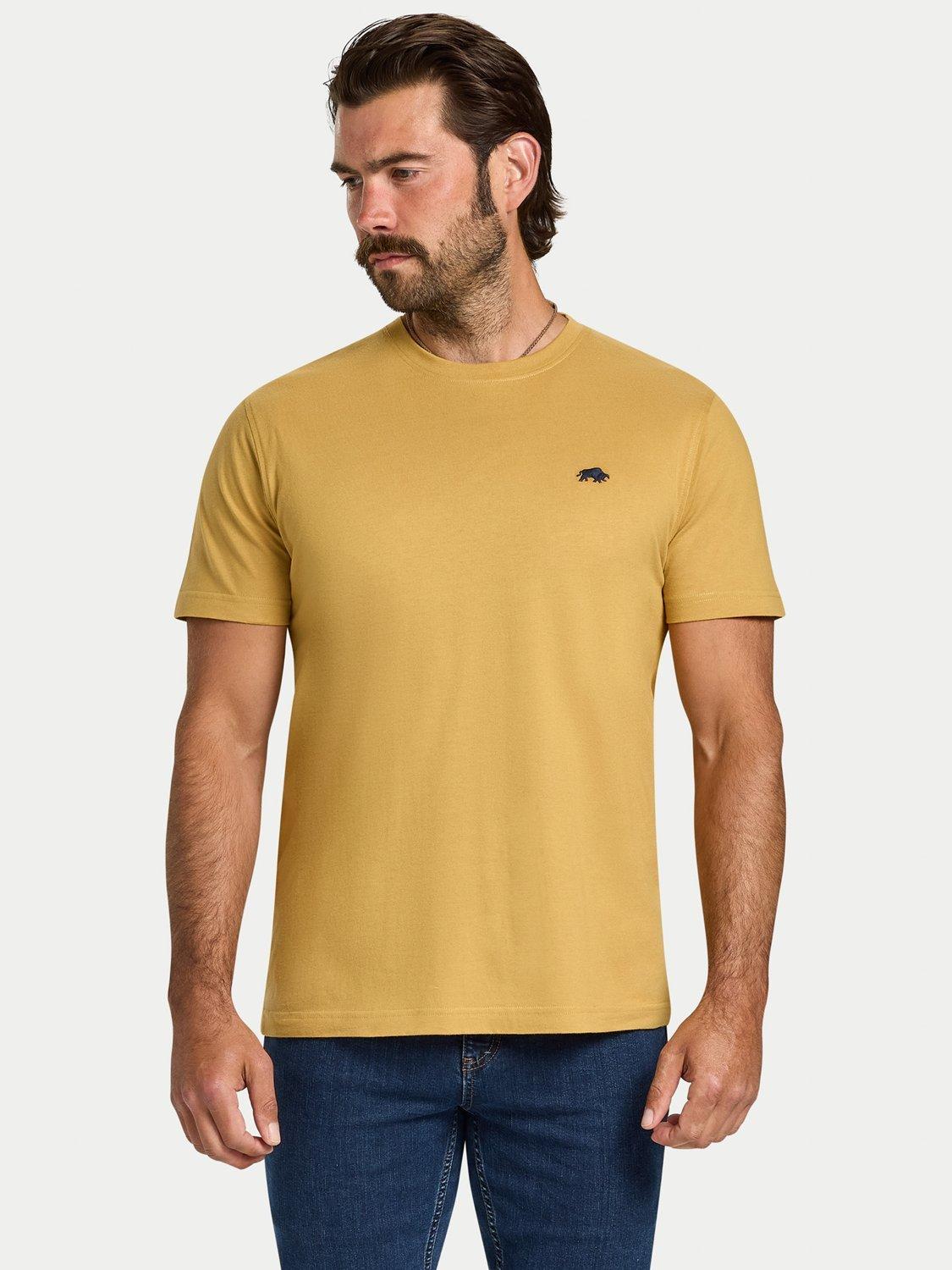 Product image 1 of 6, which shows Raging Bull Cotton Classic T-Shirt, Mustard, S