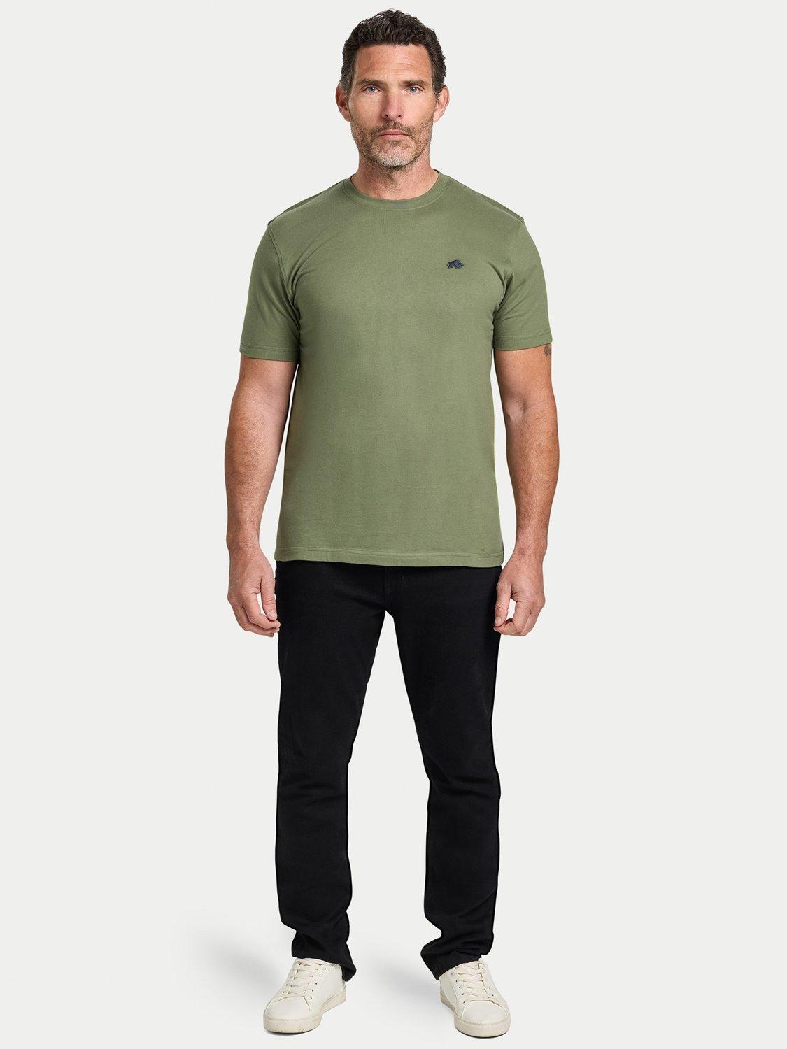 Product image 5 of 6, which shows Raging Bull Cotton Classic T-Shirt, Khaki, S