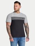 Raging Bull Cut & Sew Panel T-Shirt, Black