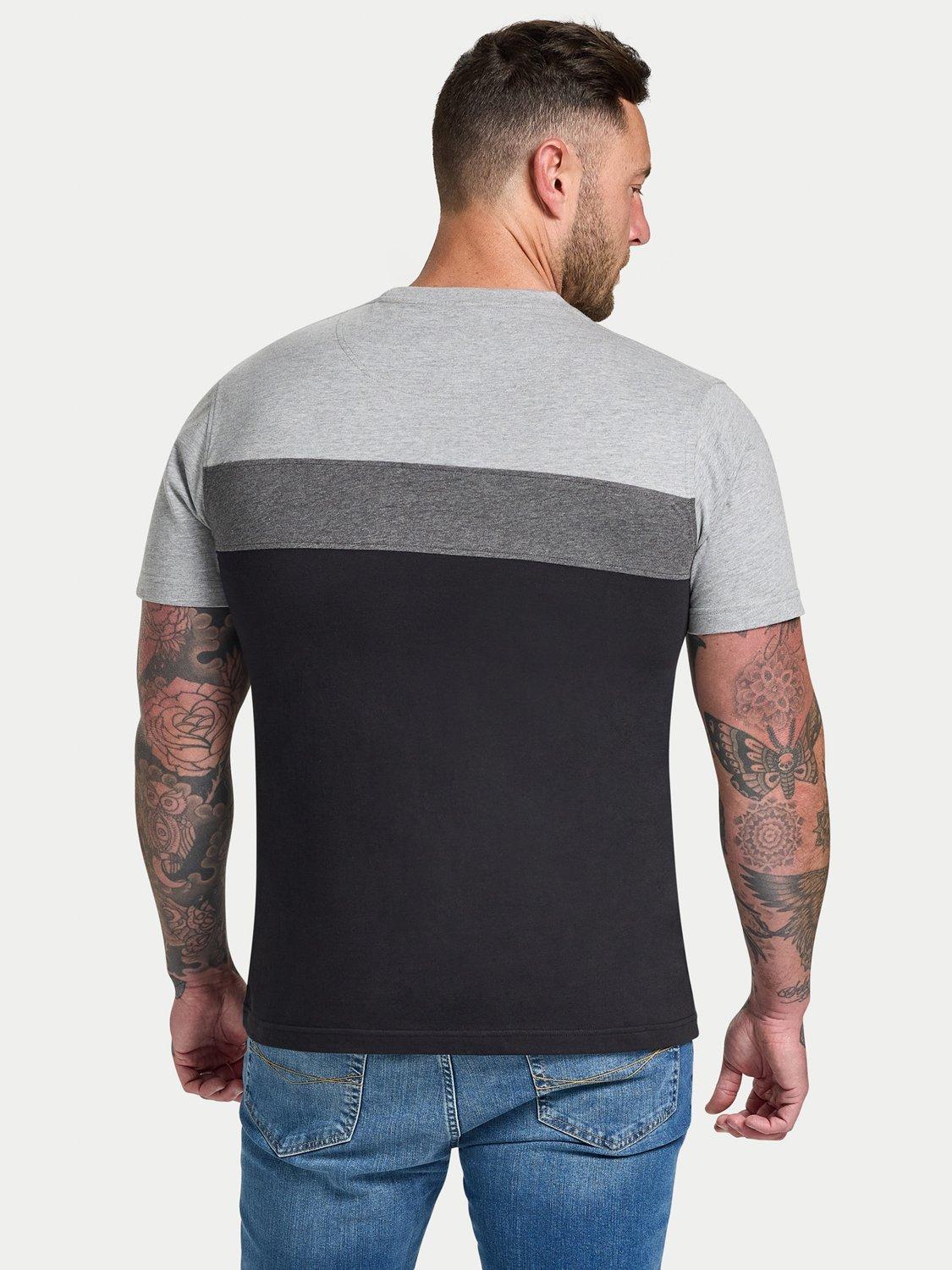 Product image 3 of 7, which shows Raging Bull Cut & Sew Panel T-Shirt, Black, S