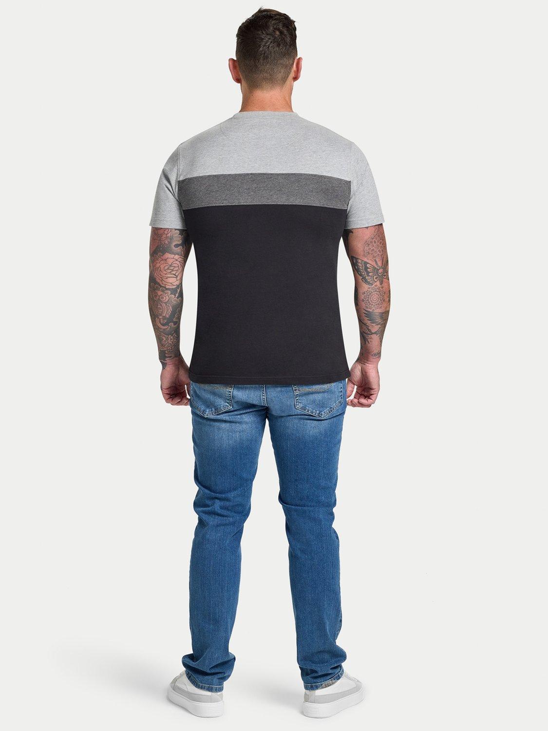 Product image 7 of 7, which shows Raging Bull Cut & Sew Panel T-Shirt, Black, S