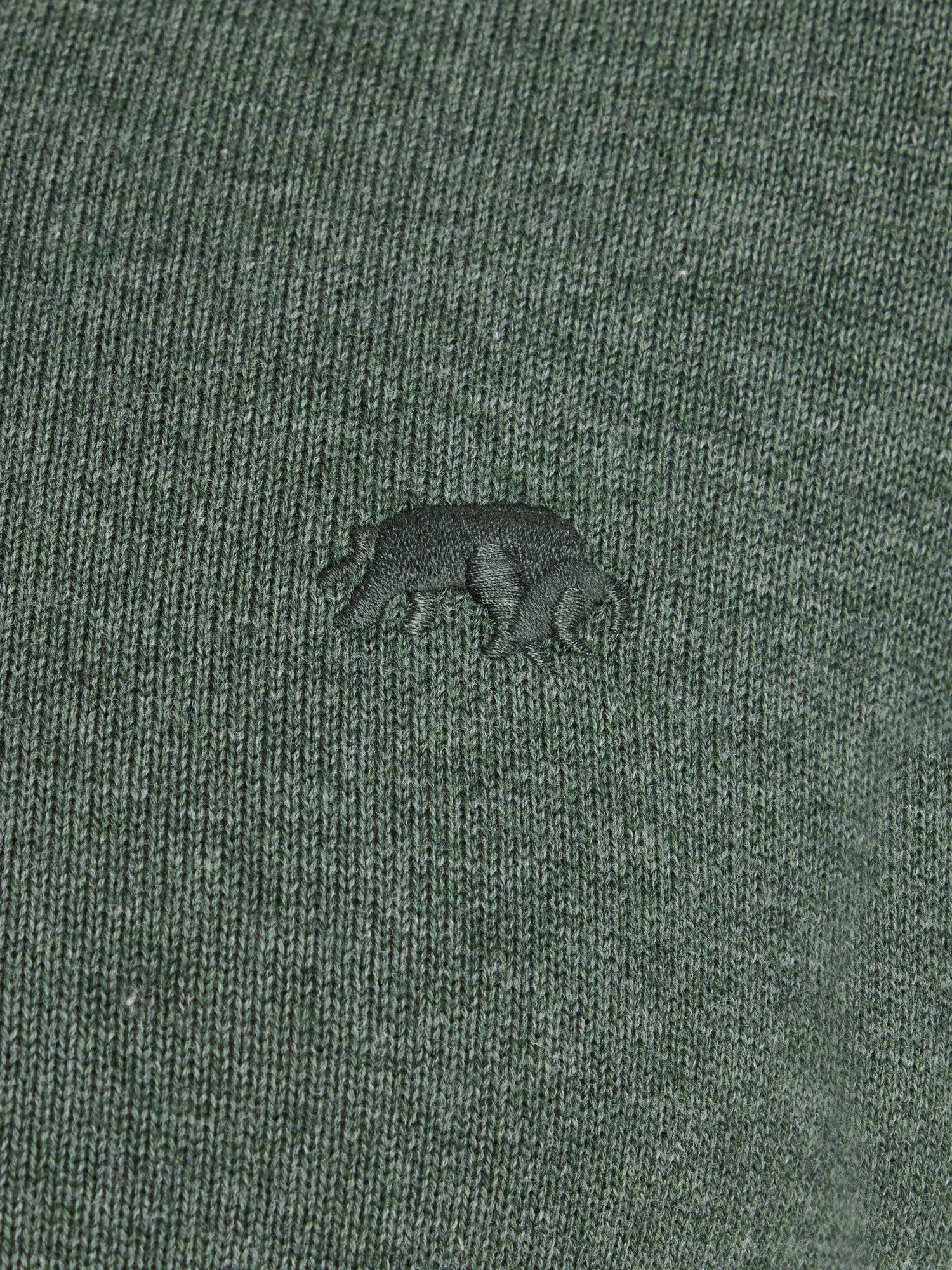 Product image 5 of 6, which shows Raging Bull Classic Knitted Cotton Polo Shirt, Sage, S