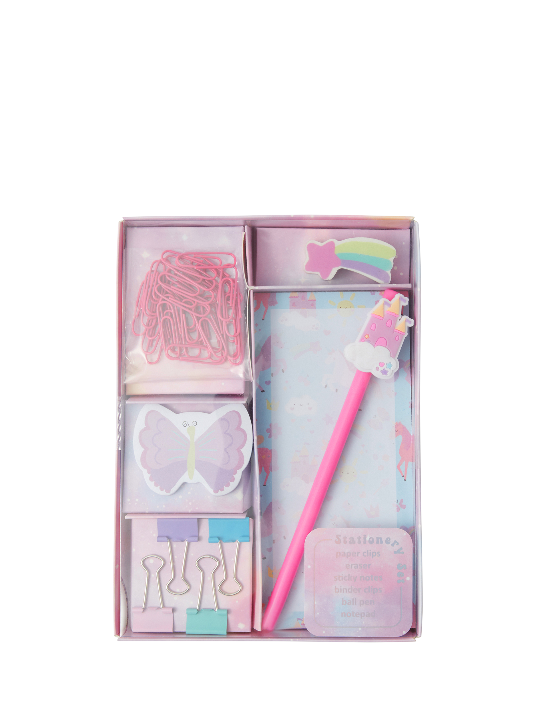 Angels by Accessorize Kids' Mini Stationery Set, Pastel Multi
