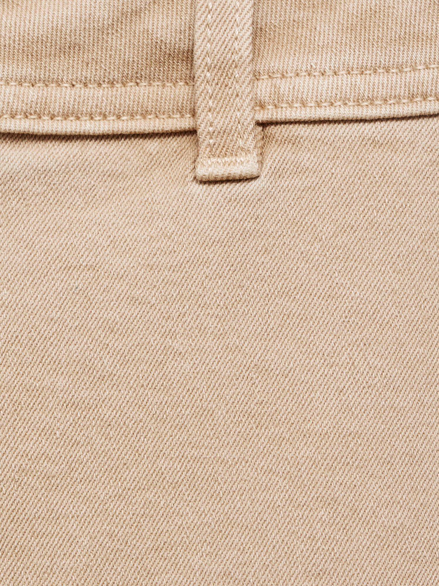 Product image 5 of 8, which shows Mango Catherin High Rise Culotte Trousers, Light Pastel Brown, 4