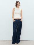 Mango Hernan Fine Knit Sleeveless Top, Light Beige