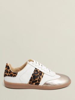 Hobbs Etta Leather Trainers, Ivory/Multi