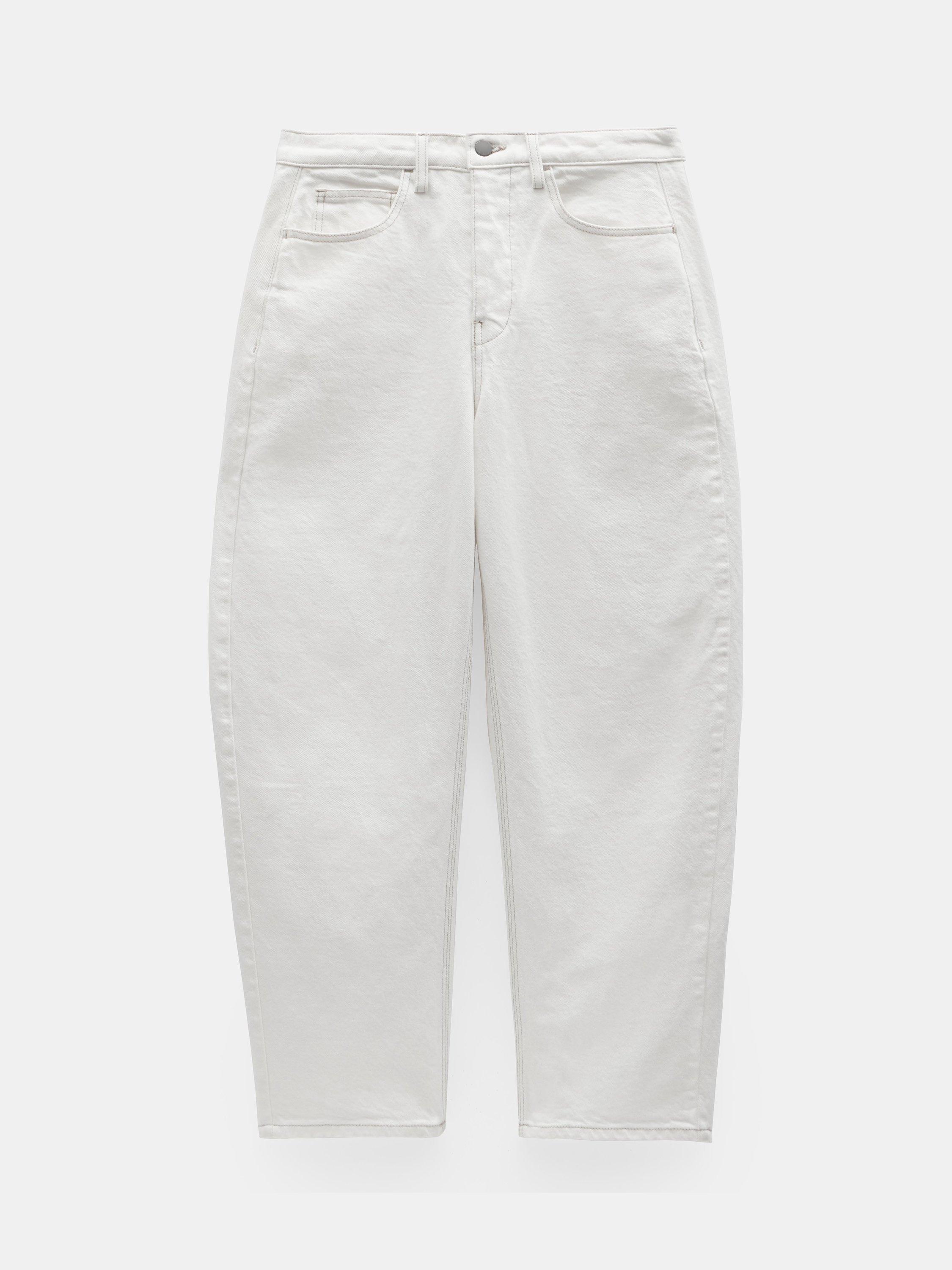 Product image 6 of 6, which shows HUSH Cordelia Barrel Leg Jeans, White, 10R