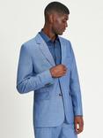Ben Sherman Linen Blend Blazer, Blue