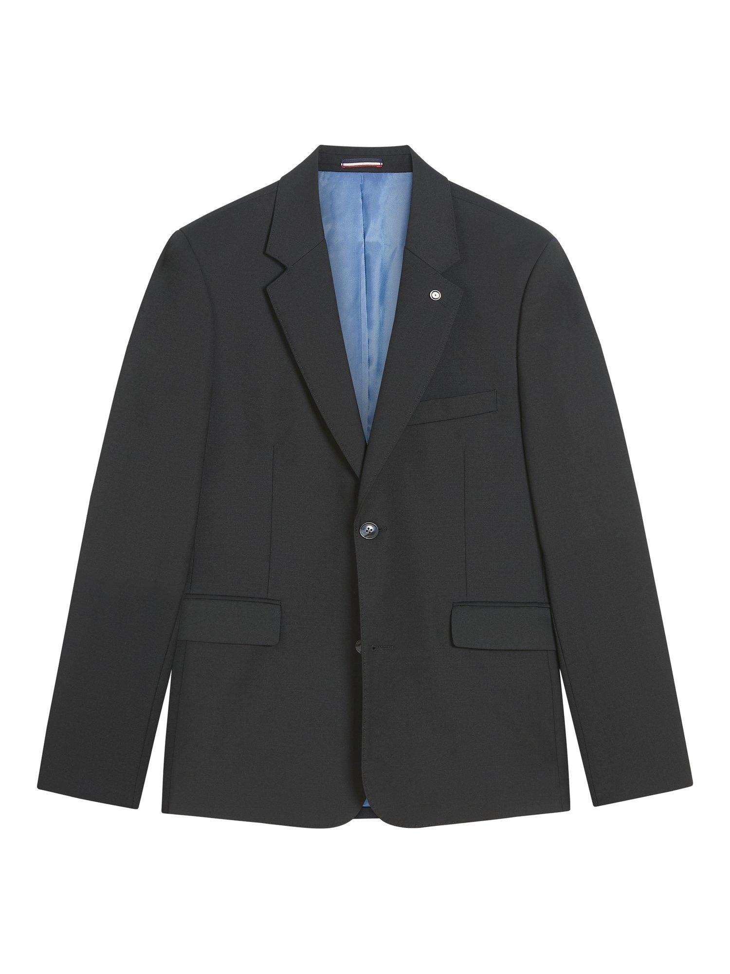 Product image 7 of 7, which shows Ben Sherman Wool Blend Twill Blazer, Black, 38R