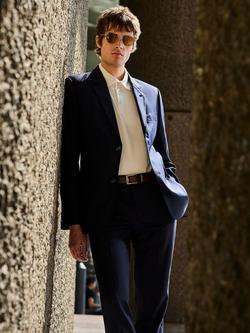 Ben Sherman Wool Blend Twill Blazer, Navy - view 2, Navy