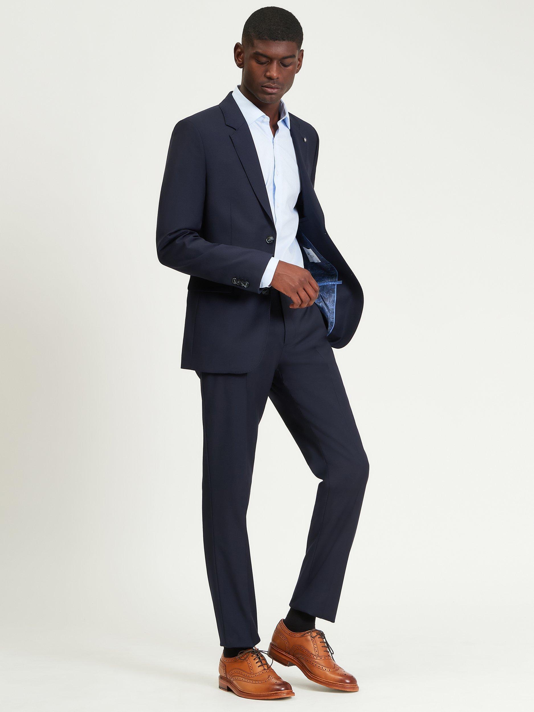 Product image 3 of 7, which shows Ben Sherman Wool Blend Twill Blazer, Navy, 38R