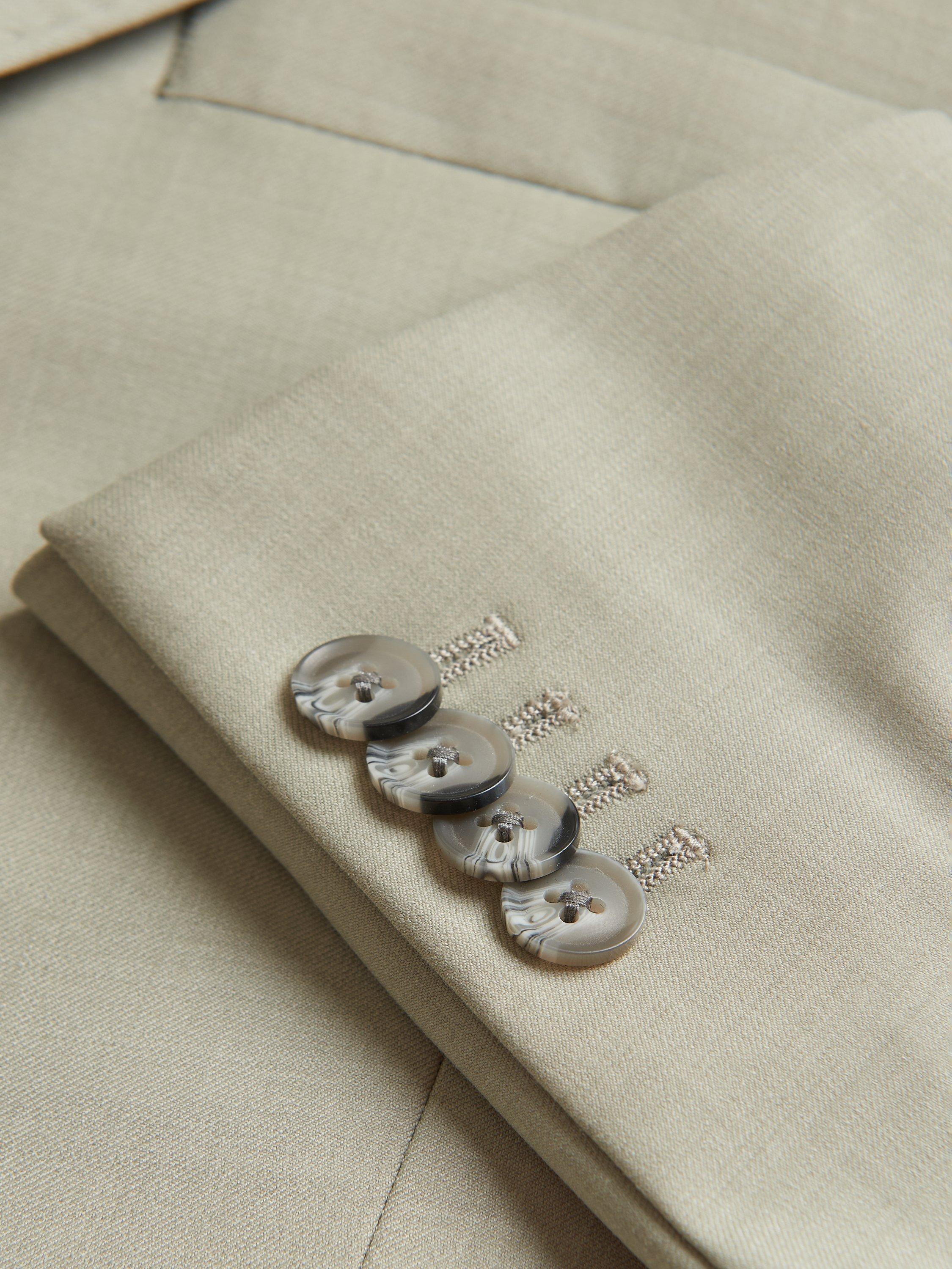 Product image 7 of 7, which shows Ben Sherman Wool Blend Signature Twill Blazer, Sage, 38R