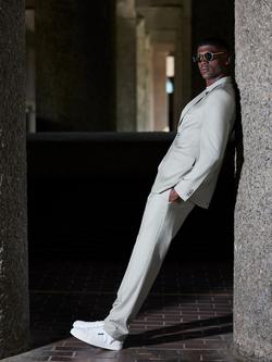 Ben Sherman Wool Blend Signature Twill Trousers, Sage - view 2, Sage