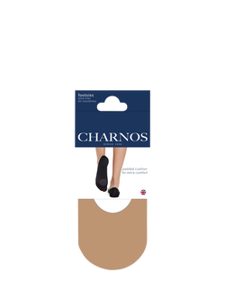 Charnos Padded Sole Footsies, Pack of 2, Natural, Natural