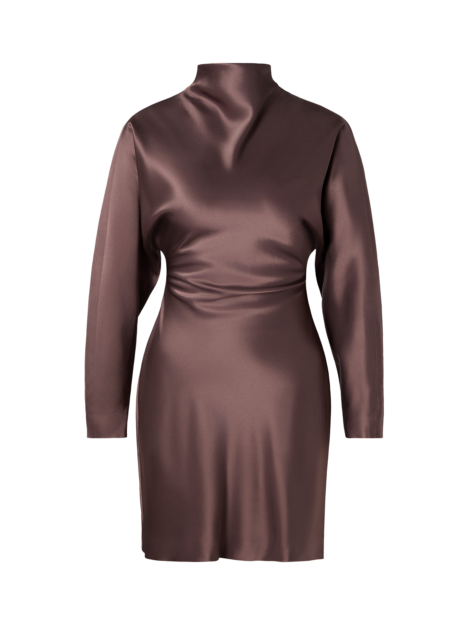 Product image 5 of 5, which shows Malina Zora Barrel Mini Dress, Chocolate, 8