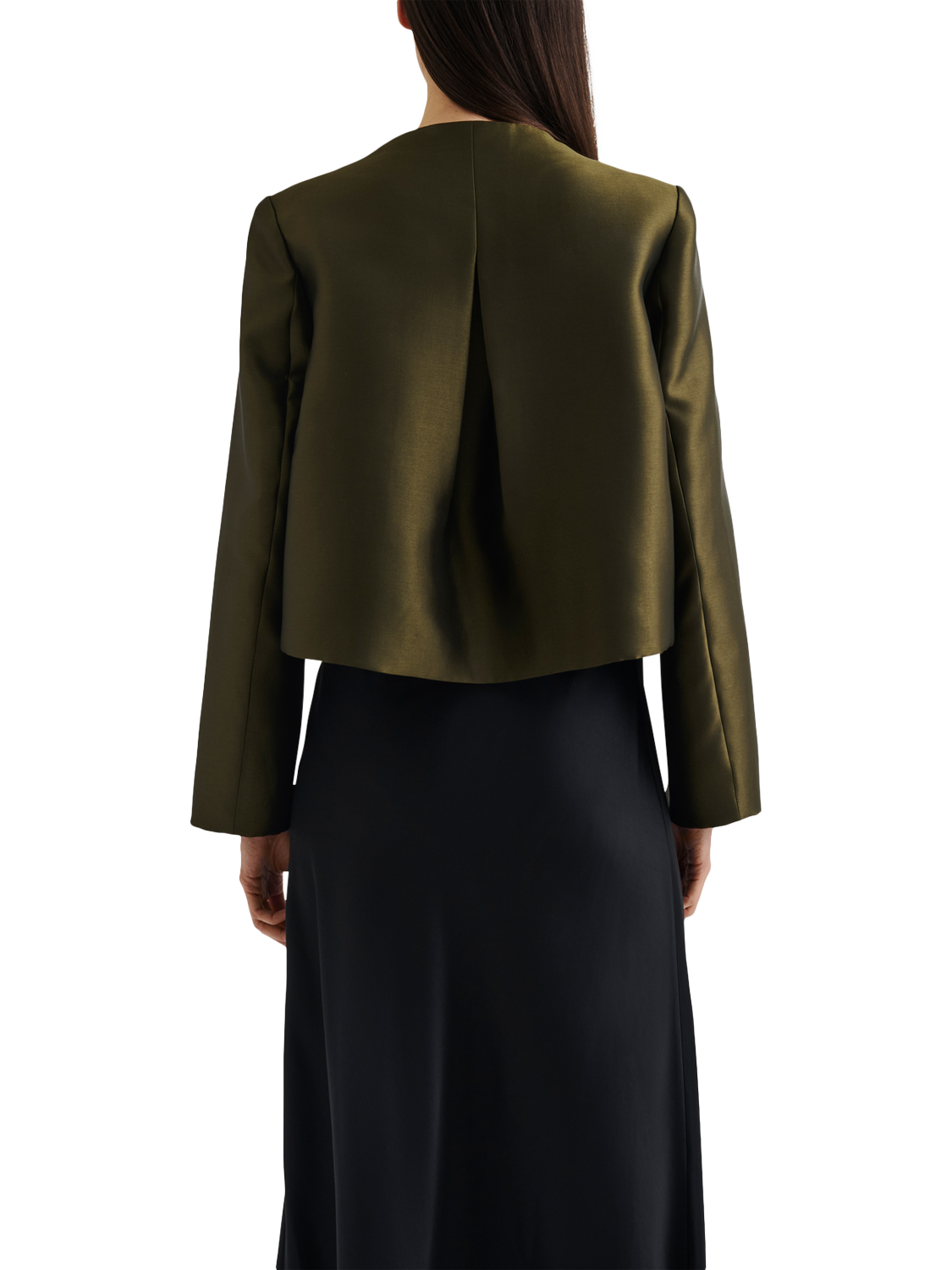 Product image 2 of 5, which shows Malina Ruthie Slit Sleeve Top, Olive, XS