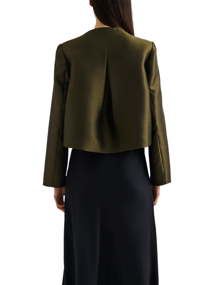 Malina Ruthie Slit Sleeve Top - view 2, Olive