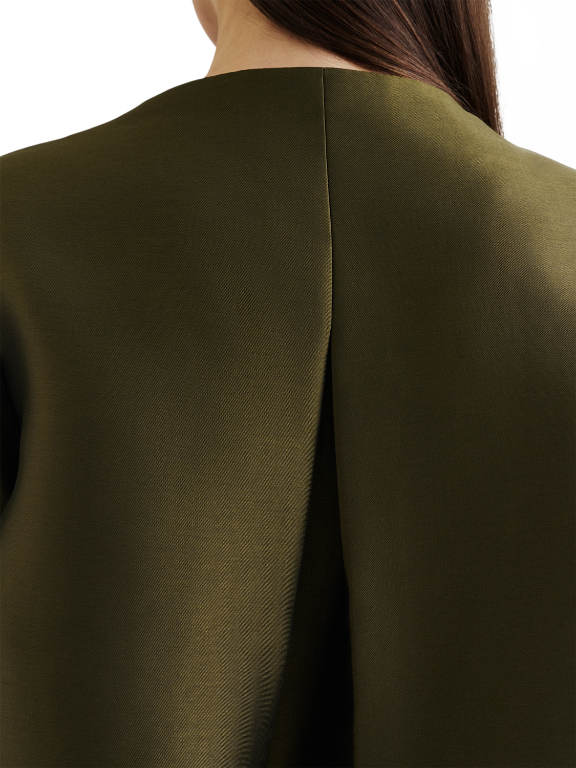 Product image 3 of 5, which shows Malina Ruthie Slit Sleeve Top, Olive, XS