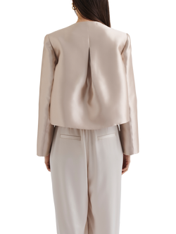 Malina Ruthie Slit Sleeve Top - view 2, Soft Beige