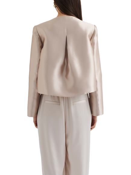 Malina Ruthie Slit Sleeve Top - view 2, Soft Beige