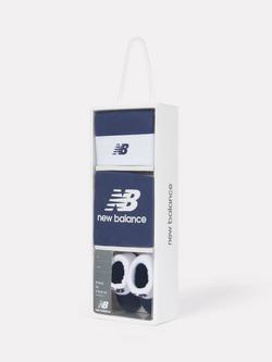 New Balance Baby Bodysuit and Booties Infant Gift Set, Navy - view 2, Navy