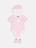 New Balance Baby Bodysuit and Booties Infant Gift Set, Lilac