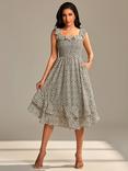 Jolie Moi Floral Print Midi Dress