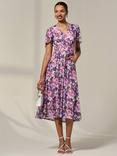 Jolie Moi Petite Floral Print Midi Dress