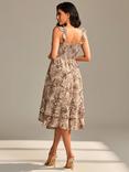 Jolie Moi Printed Sleeveless Midi Dress