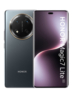 Honor Magic7 Lite Smartphone, Android, 8GB RAM, 6.78”, 5G, SIM Free, Titanium Black