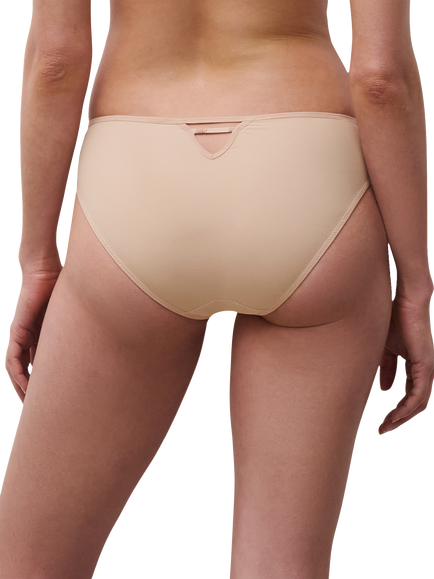 Chantelle Spice Brazilian Knickers - view 2, Natural/Black