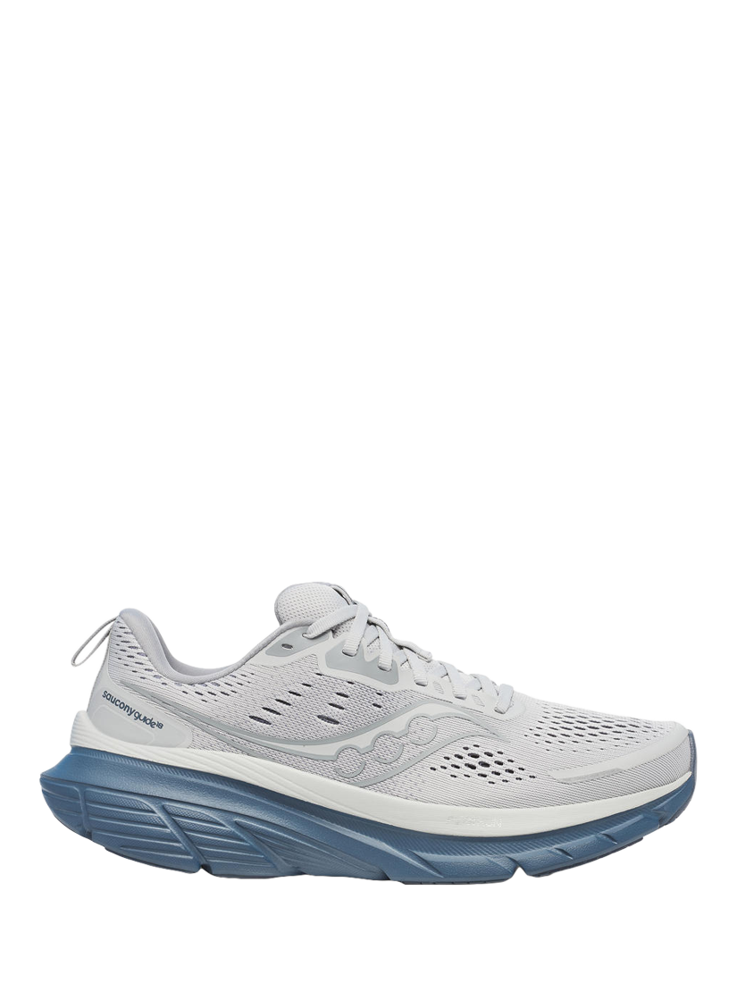 Product image 1 of 6, which shows Saucony Men's Guide 18 Running Shoes, Fossil/Dusk, 7