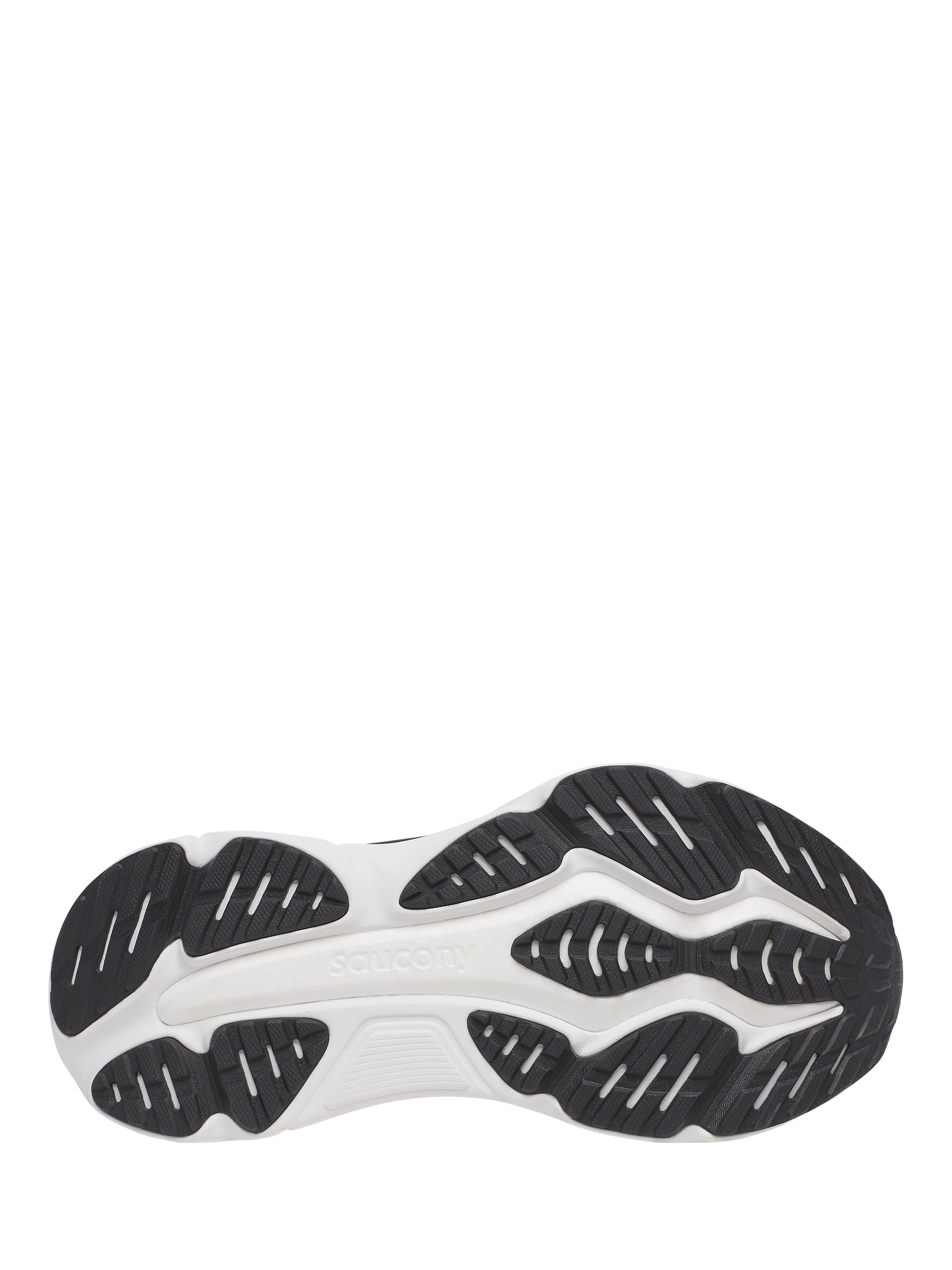 Product image 5 of 6, which shows Saucony Hurricane 25 Running Shoes, Black/White, 4