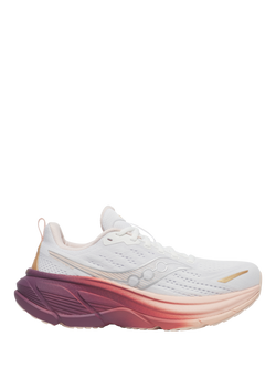 Saucony Women's Hurricane 25 Running Shoes, White/Cameo, White/Cameo