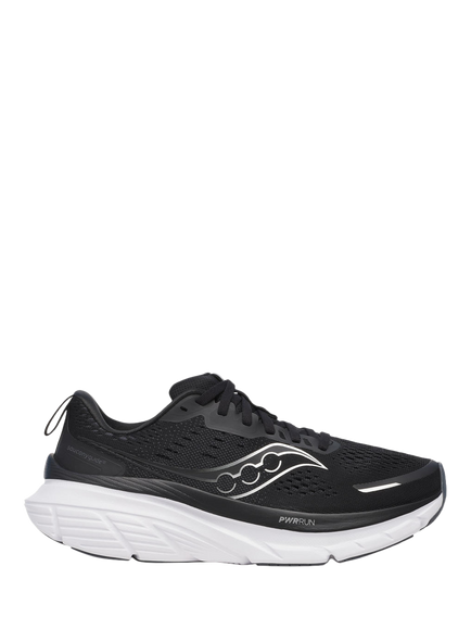 Saucony Men's Hurricane 25 Running Shoes, Black/White, Black/White
