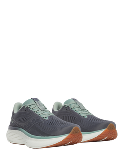 Saucony Men's Ride 18 Training Shoes, Carbon/Iceberg - view 2, Carbon/Iceberg