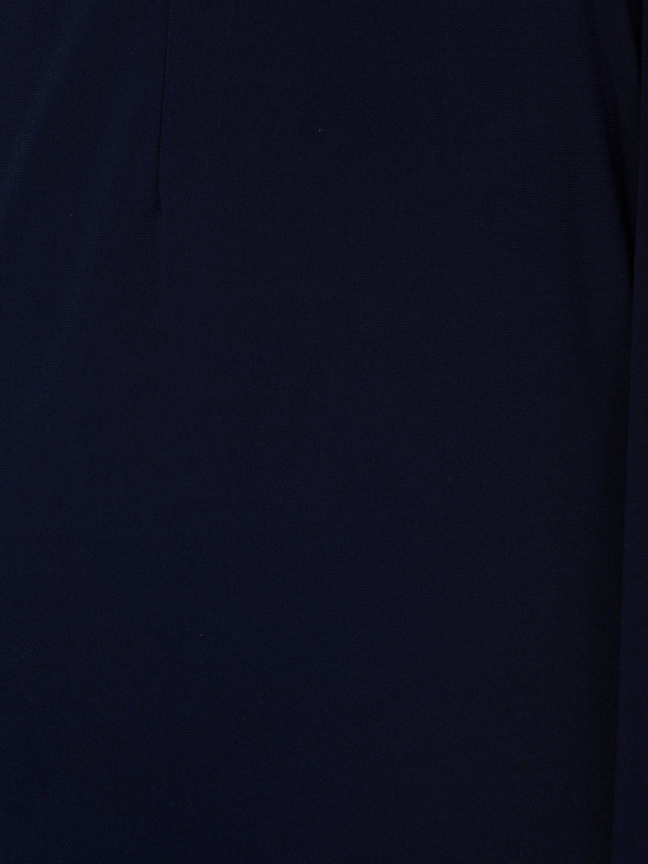 Product image 6 of 6, which shows Adrianna Papell Studio Flounce Ruffle Jersey Maxi Dress, Midnight Blue, 6