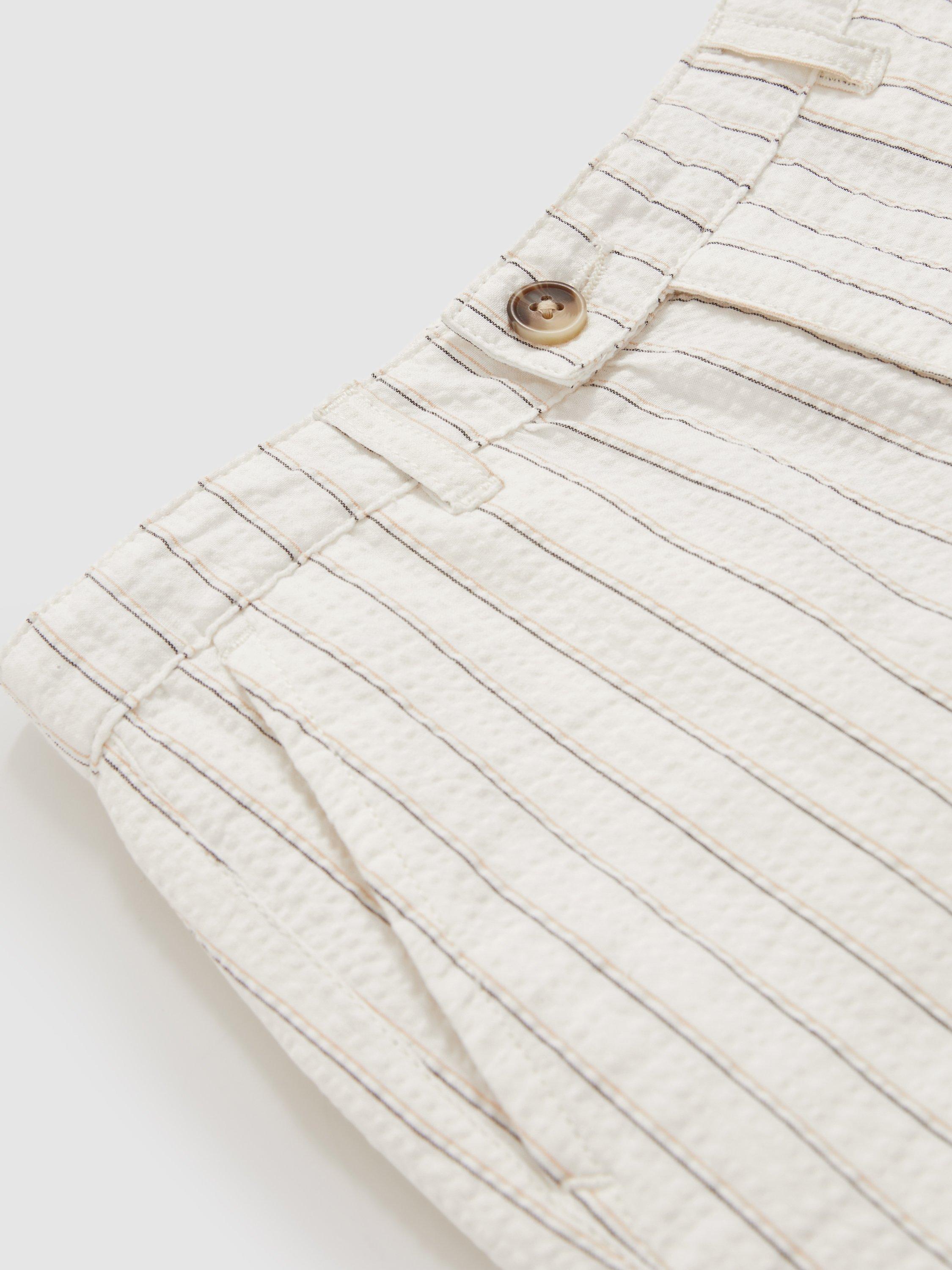 Product image 4 of 4, which shows Reiss Kids' Easton Trousers, White, 4-5 years