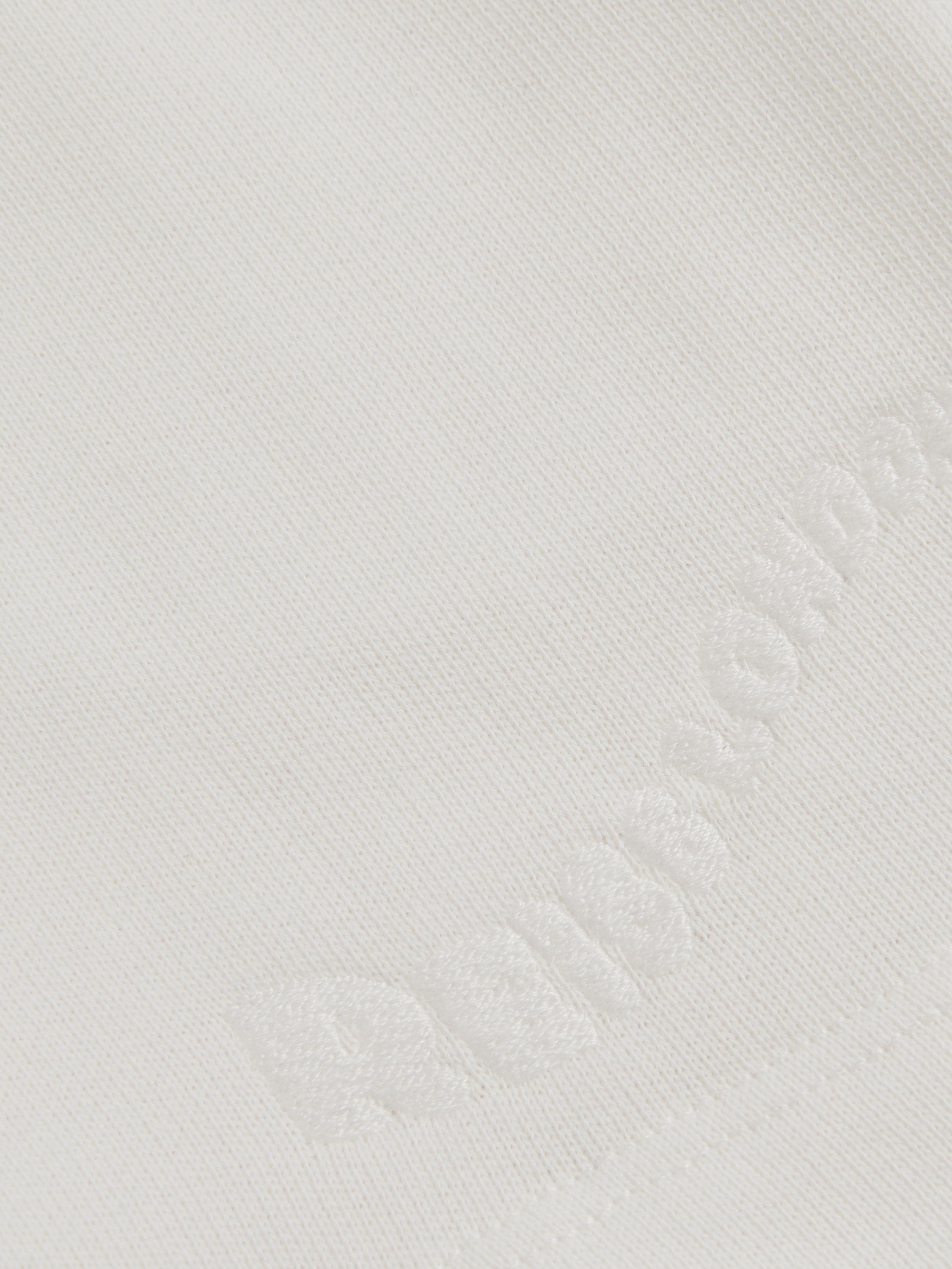 Product image 3 of 5, which shows Reiss Perry Cotton London Palm Washed Shorts, Off White, 3-4 years