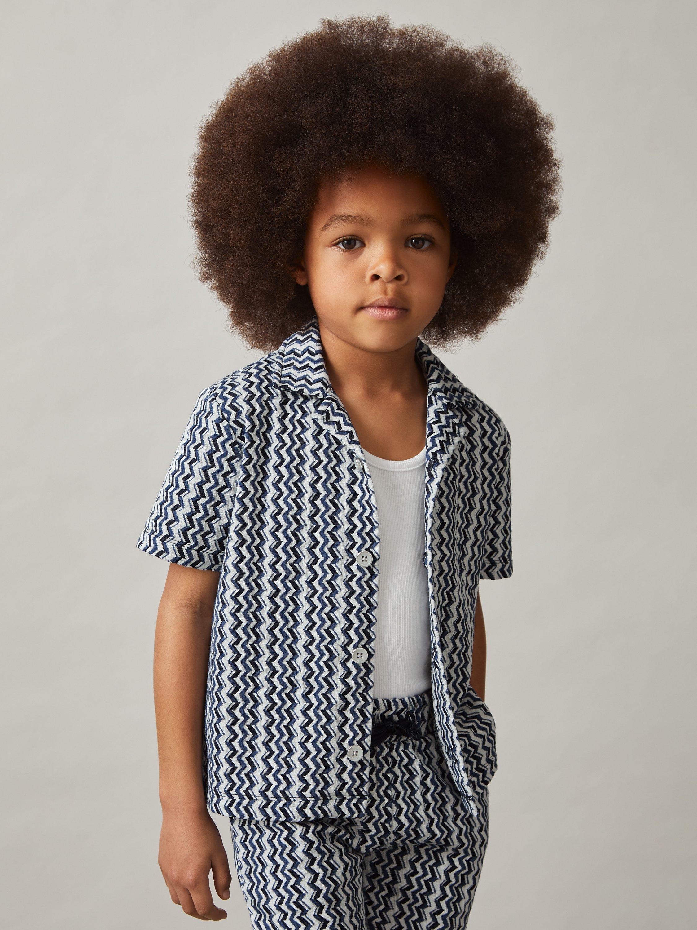 Reiss Kids' Vallatta Shirt, Blue