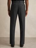 Reiss Strap Wool Blend Tapered Trousers