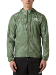 The North Face Men's Higher Run Printed Wind Jacket, Bark Mist
