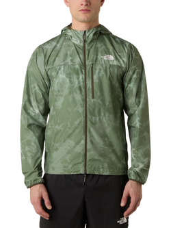 The North Face Men's Higher Run Printed Wind Jacket, Bark Mist, Bark Mist