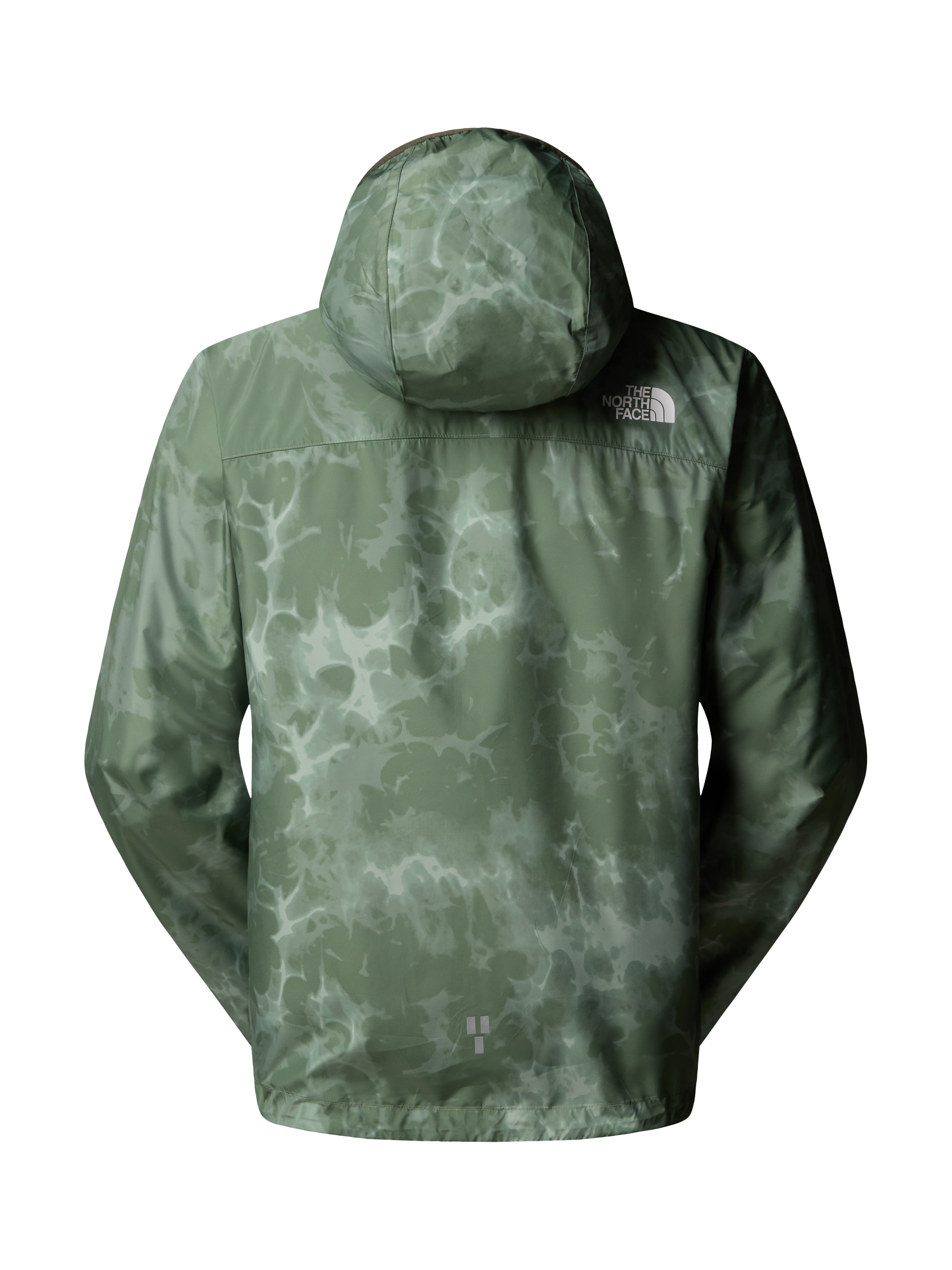 Product image 5 of 6, which shows The North Face Men's Higher Run Printed Wind Jacket, Bark Mist, S