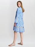 Gina Bacconi Eva Marie Kaftan Shirt Dress, Blue