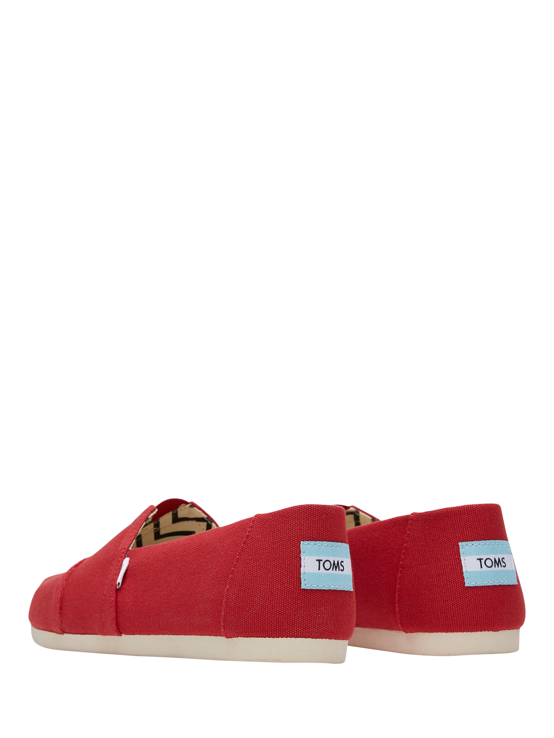 Product image 3 of 5, which shows TOMS Alpargata Slip On Cotton Espadrilles, Red, 7